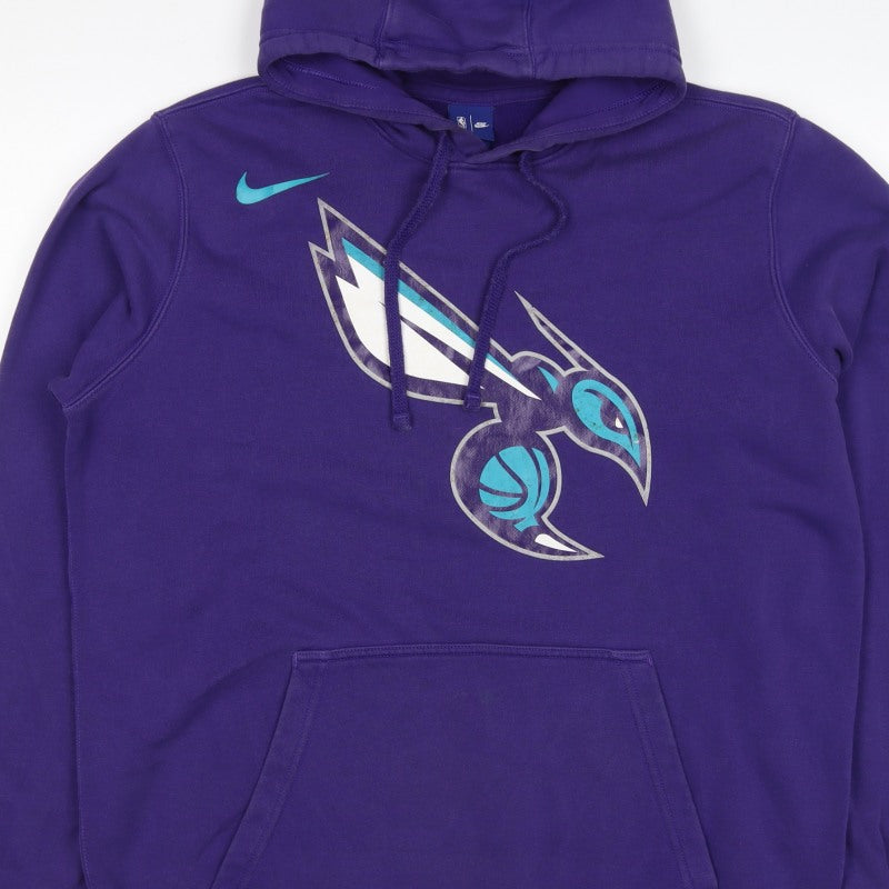 Nike NBA Charlotte Hornets Men’s Purple L Pullover Graphic Hoodie