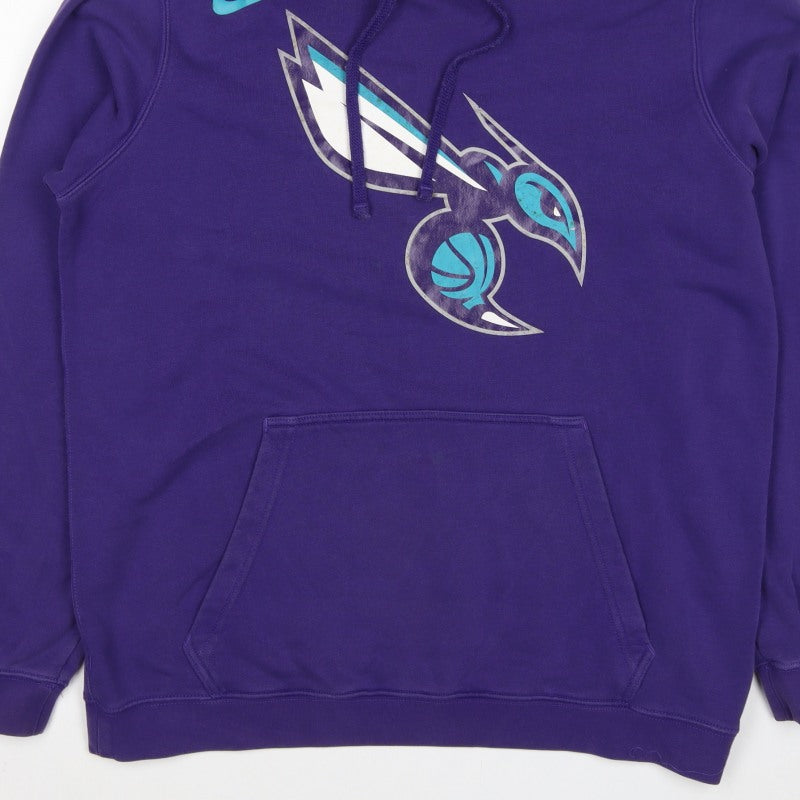 Nike NBA Charlotte Hornets Men’s Purple L Pullover Graphic Hoodie