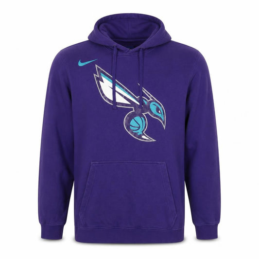 Nike NBA Charlotte Hornets Men’s Purple L Pullover Graphic Hoodie