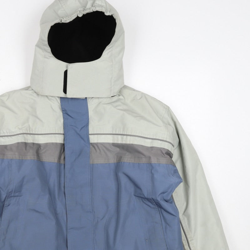 Trespass Boys Blue Grey 15-16 Years Ski Jacket Hooded Waterproof