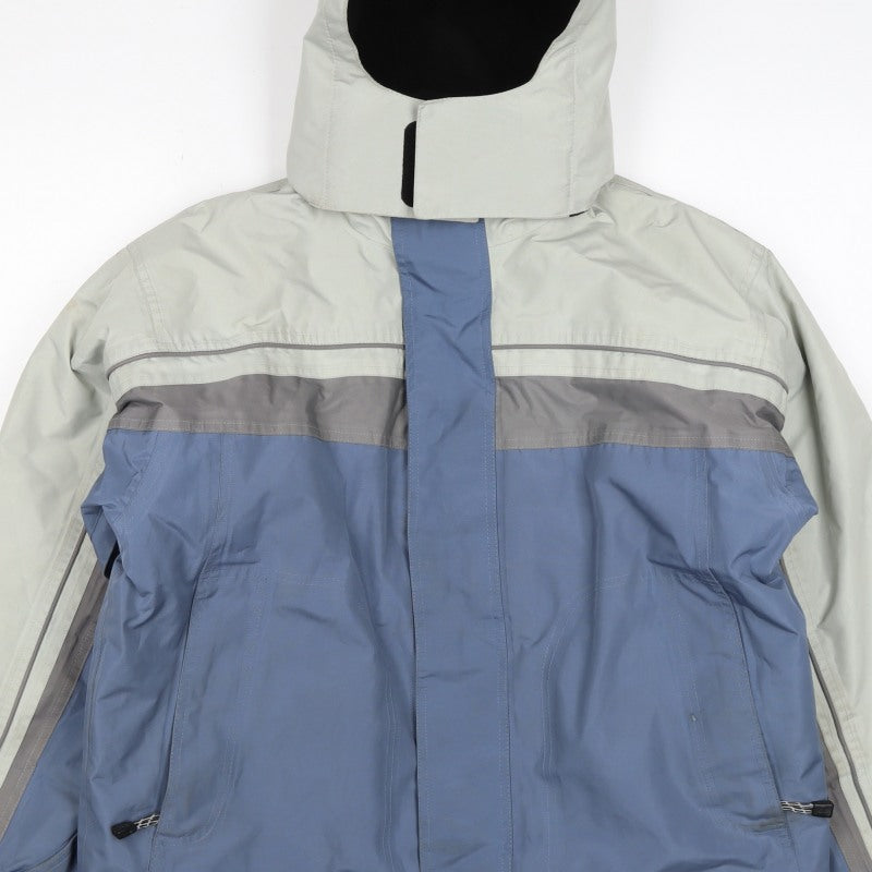 Trespass Boys Blue Grey 15-16 Years Ski Jacket Hooded Waterproof