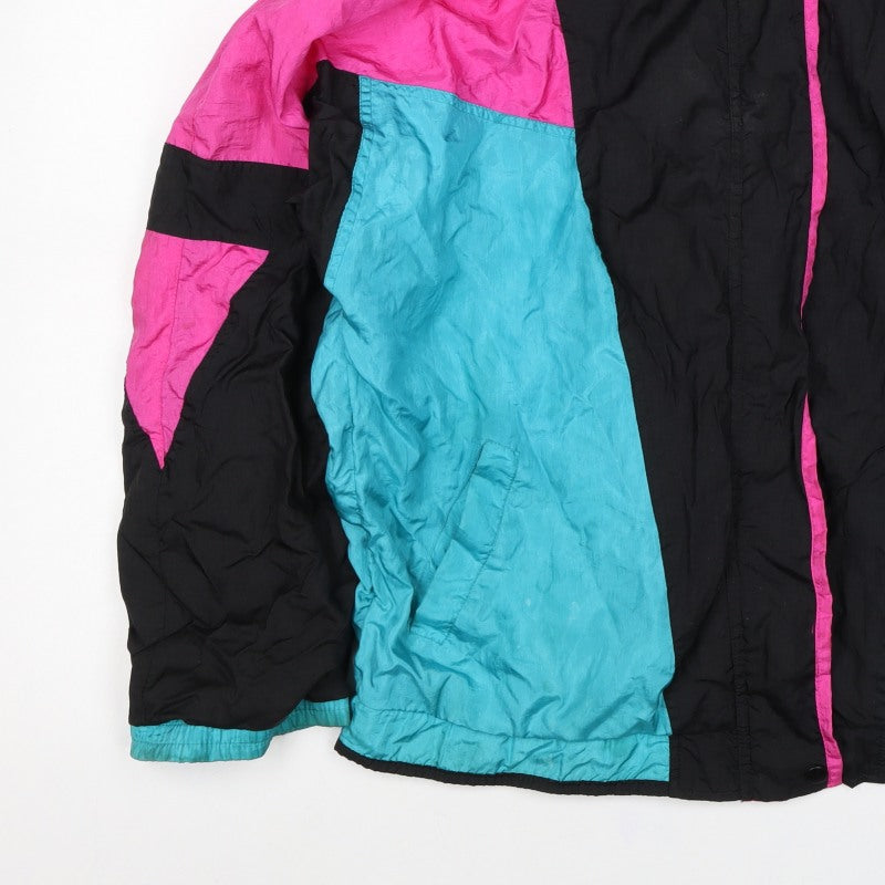 Lavon Women’s XL Multicoloured 80s Ski Jacket Colourblock Nylon