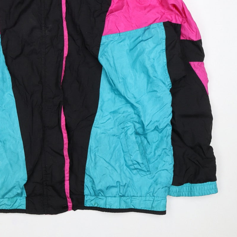 Lavon Women’s XL Multicoloured 80s Ski Jacket Colourblock Nylon