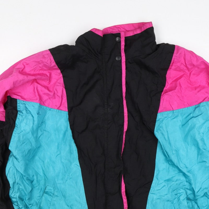Lavon Women’s XL Multicoloured 80s Ski Jacket Colourblock Nylon
