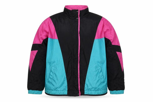 Lavon Women’s XL Multicoloured 80s Ski Jacket Colourblock Nylon