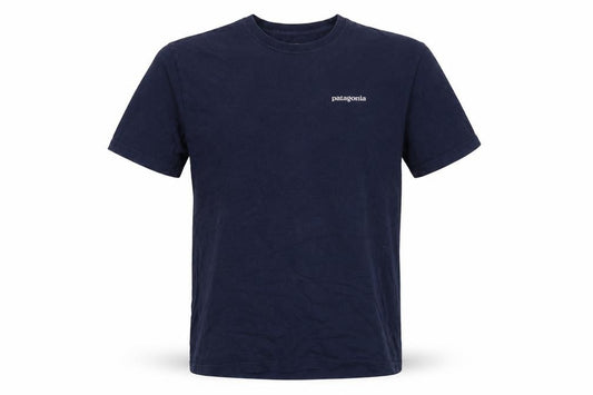 Patagonia Mens Blue M Organic Cotton P-6 Logo Graphic T-Shirt