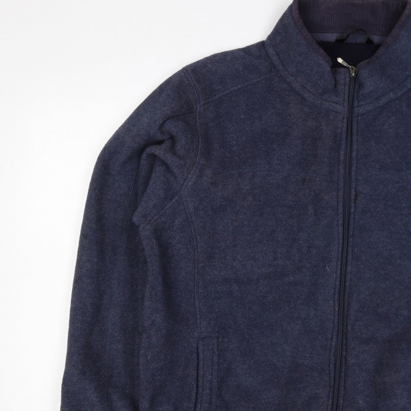 Dunnes Stores Men's Blue 2XL Wool Blend Full Zip Fleece Jacket