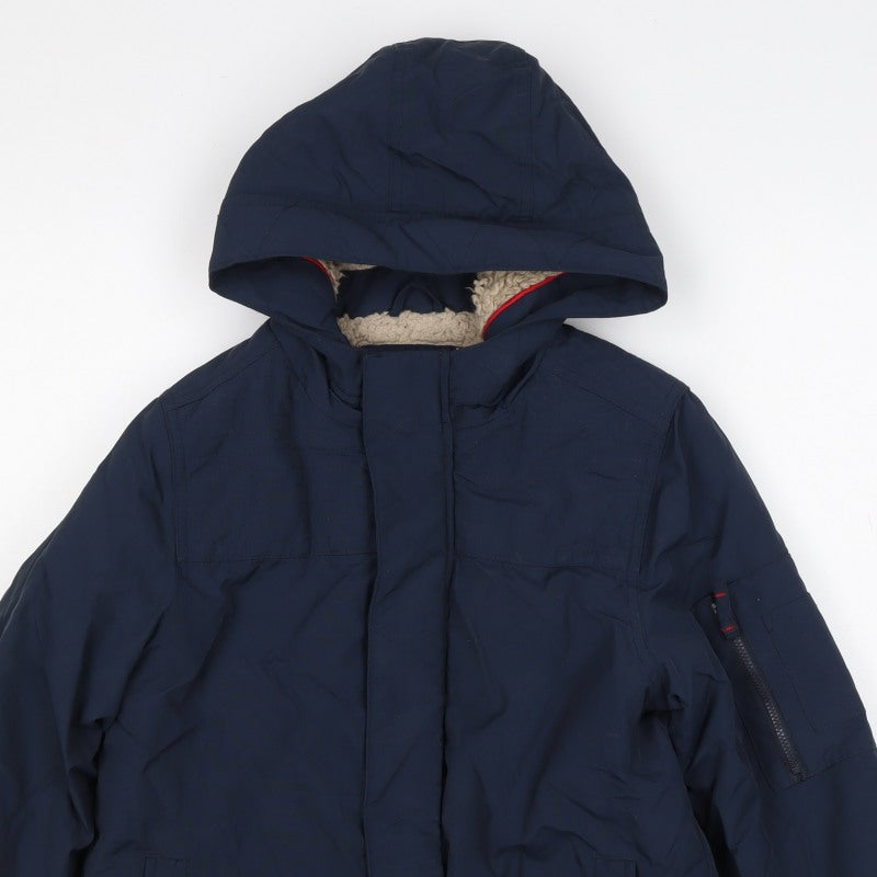 FatFace Boys Navy Hooded Padded Jacket 10-11 Years Full Zip