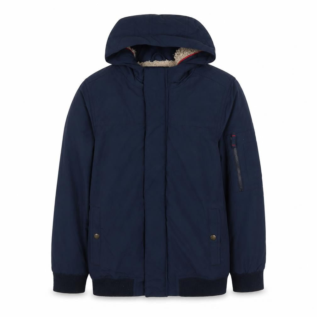 FatFace Boys Navy Hooded Padded Jacket 10-11 Years Full Zip
