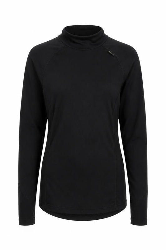Decathlon Women’s Black S Long Sleeve Mock Neck Sports T-Shirt