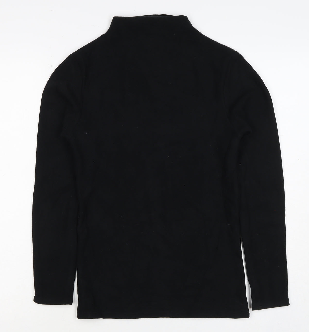 Marks & Spencer Women Black UK 8 Heatgen Basic High Neck Thermal Top
