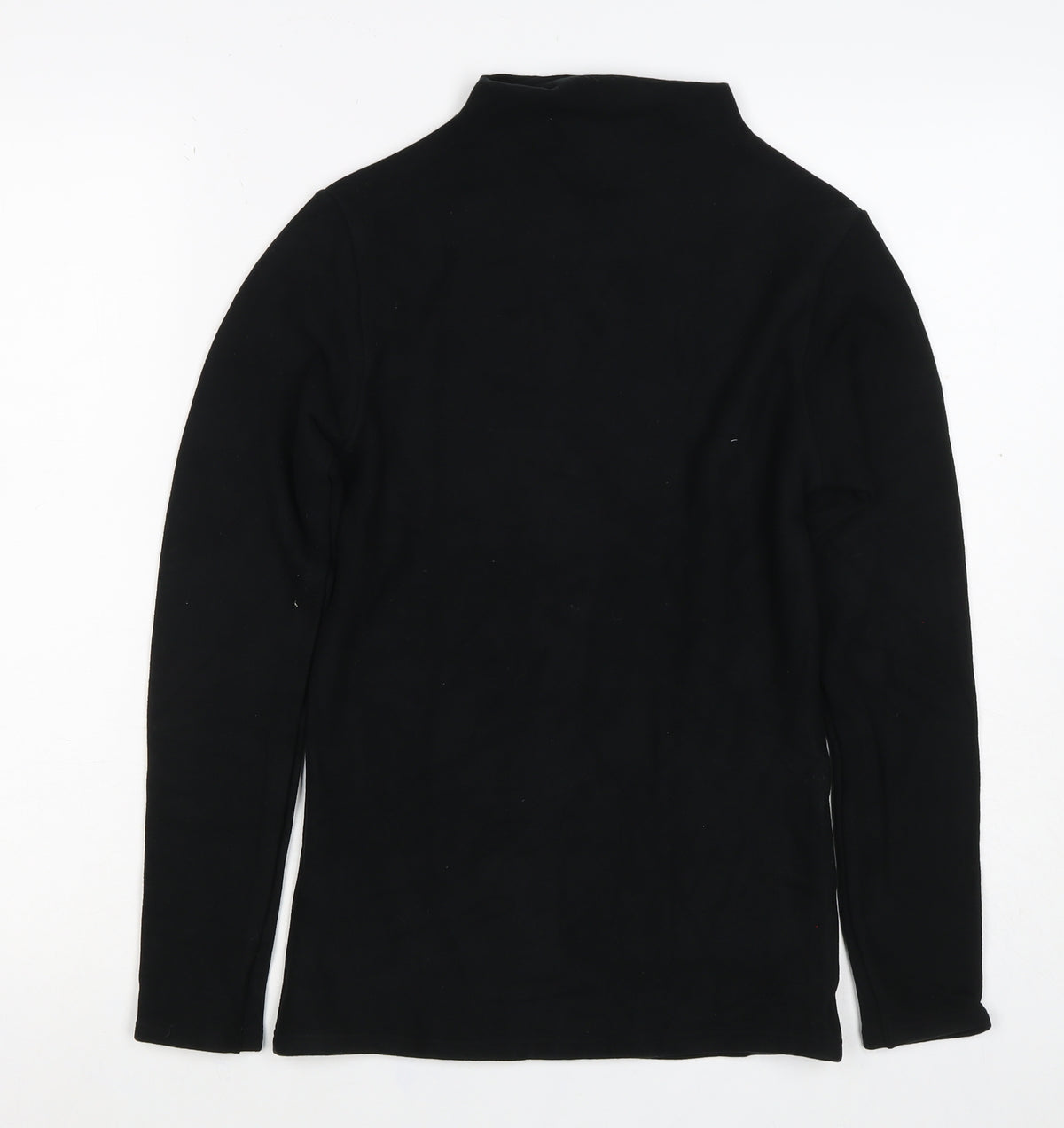 Marks & Spencer Women Black UK 8 Heatgen Basic High Neck Thermal Top