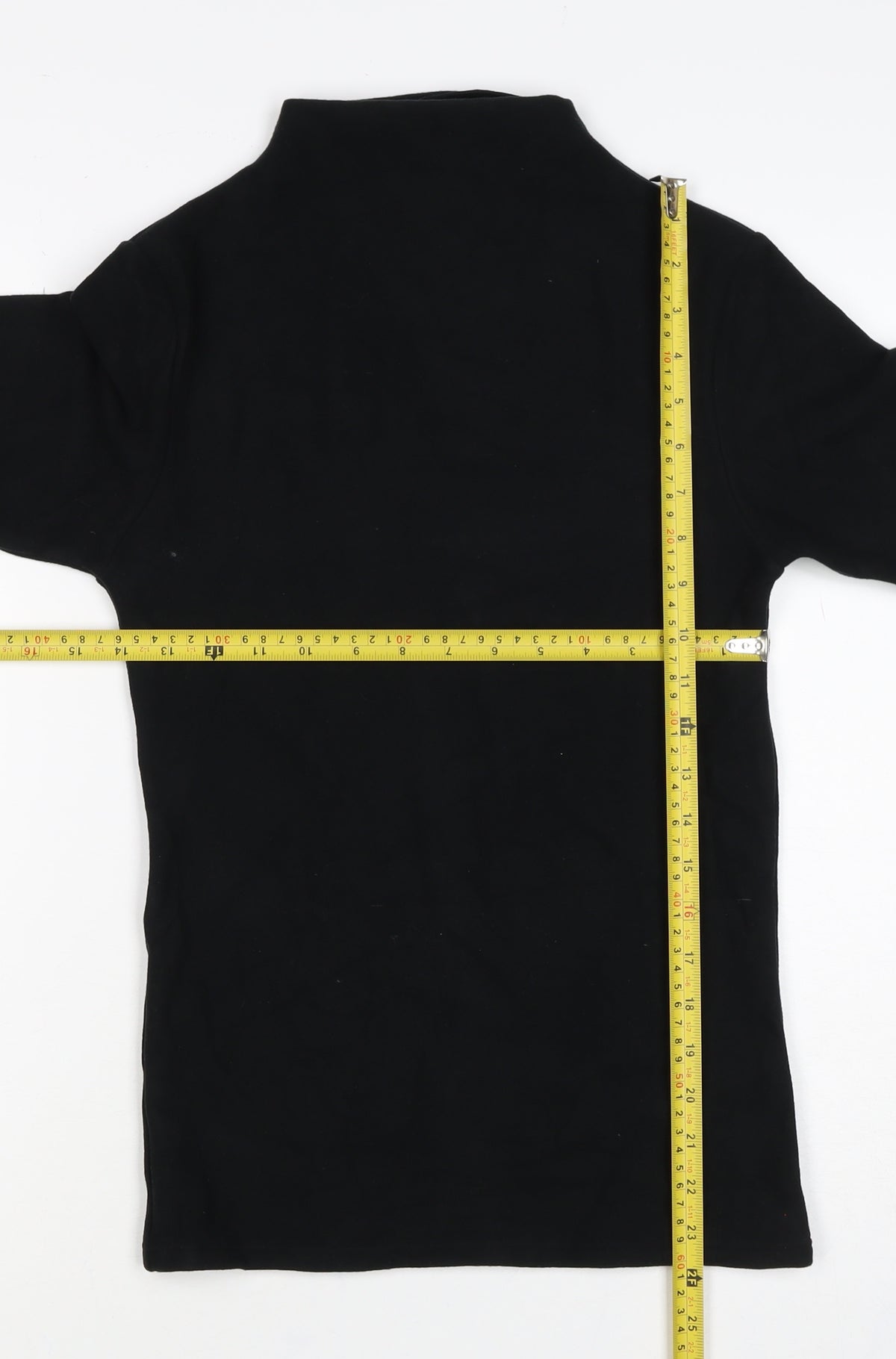 Marks & Spencer Women Black UK 8 Heatgen Basic High Neck Thermal Top