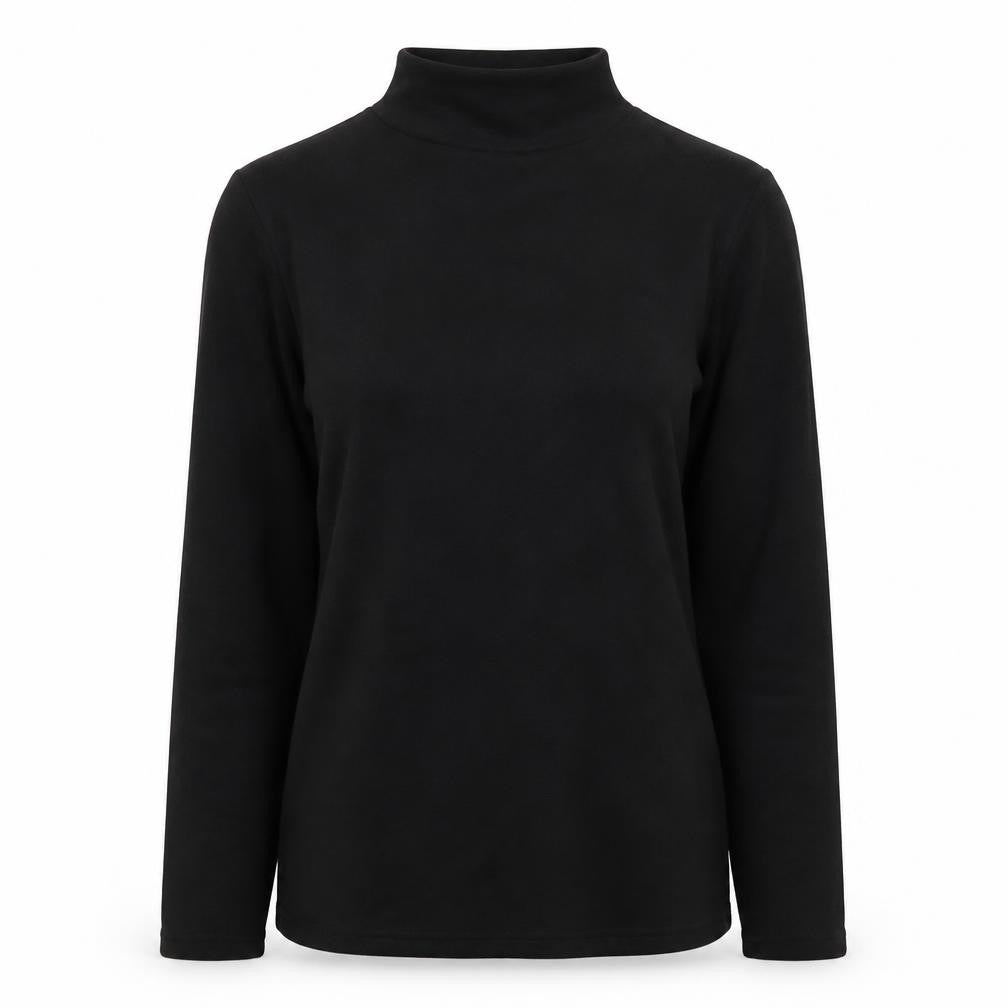 Marks & Spencer Women Black UK 8 Heatgen Basic High Neck Thermal Top