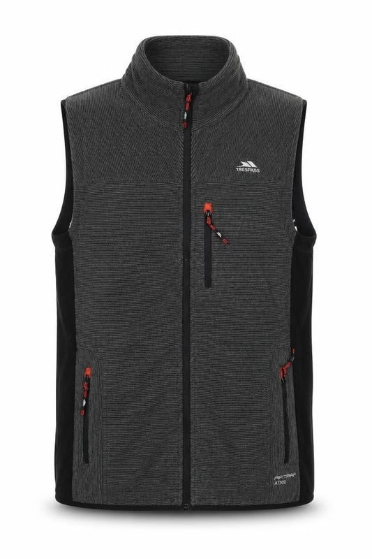 Trespass Men's Grey L AT300 Fleece Full Zip Outdoor Waistcoat
