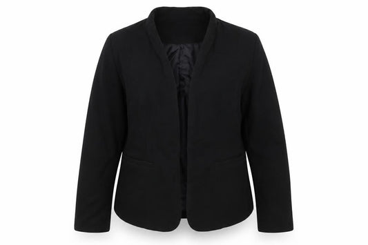 New Look Women Black Size 12 Shawl Lapel Tailored Blazer
