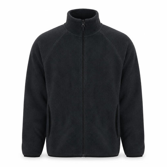 UNIQLO Men’s Black XS Fleece Full Zip Stand-Up Collar Jacket