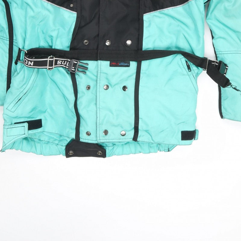 Bullson Men’s Blue Black M Motorcycle Ski Jacket Belted Padded