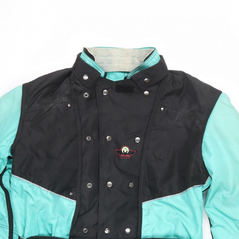 Bullson Men’s Blue Black M Motorcycle Ski Jacket Belted Padded