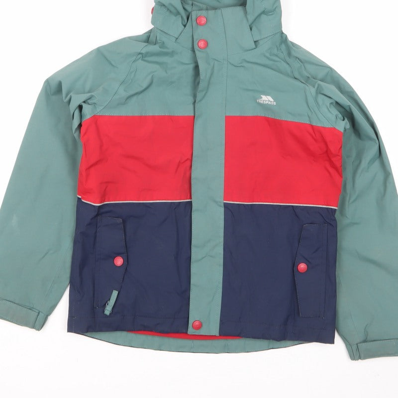 Trespass Boys Multicoloured 7-8 Years Ski Jacket Waterproof Hooded