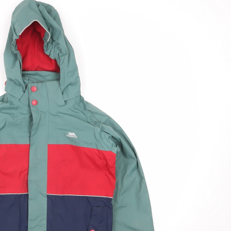 Trespass Boys Multicoloured 7-8 Years Ski Jacket Waterproof Hooded