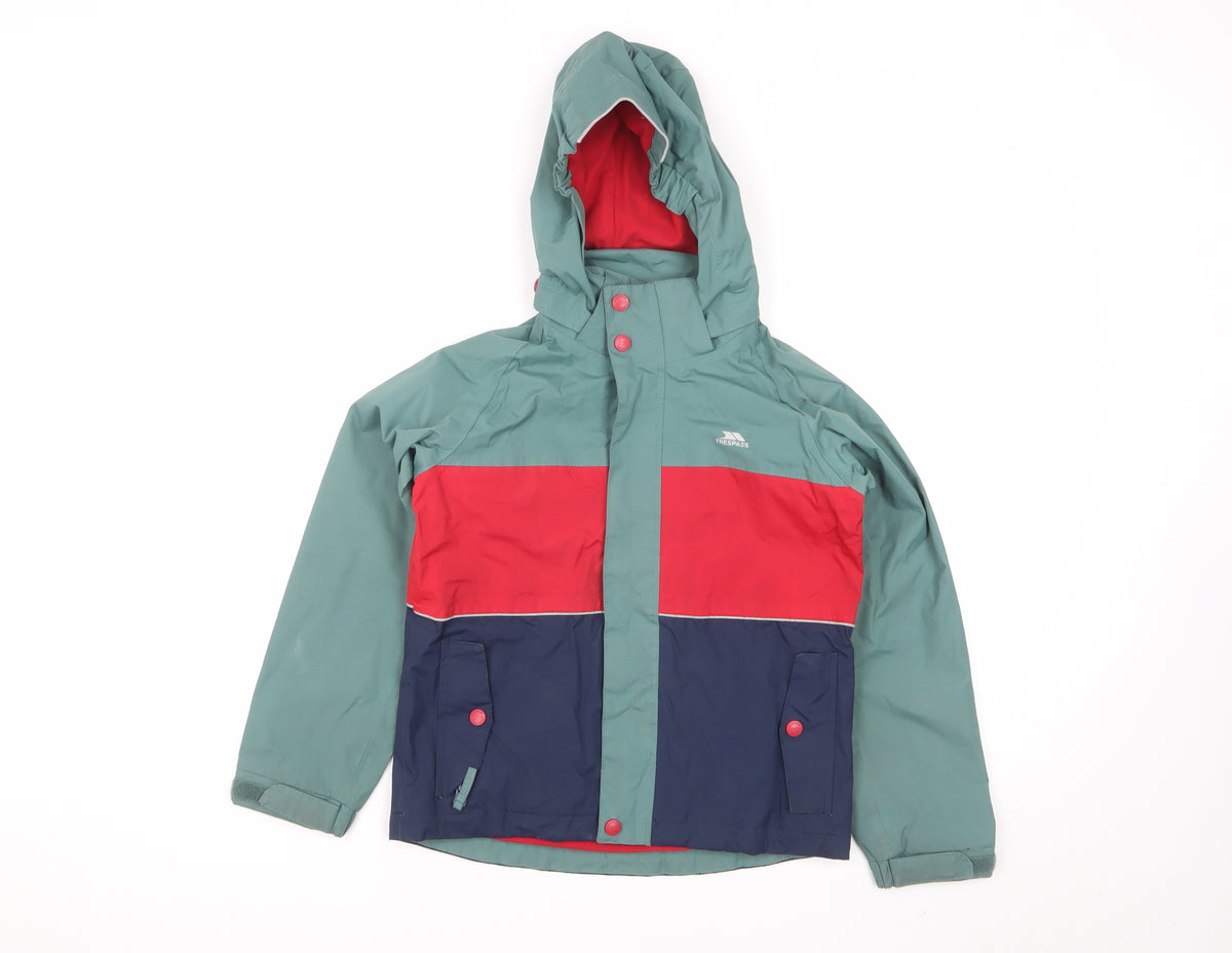 Trespass Boys Multicoloured 7-8 Years Ski Jacket Waterproof Hooded