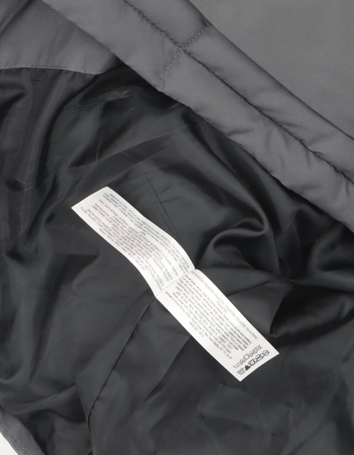 Primark Men’s Grey M Insulated Hooded Puffer Jacket Water Resistant