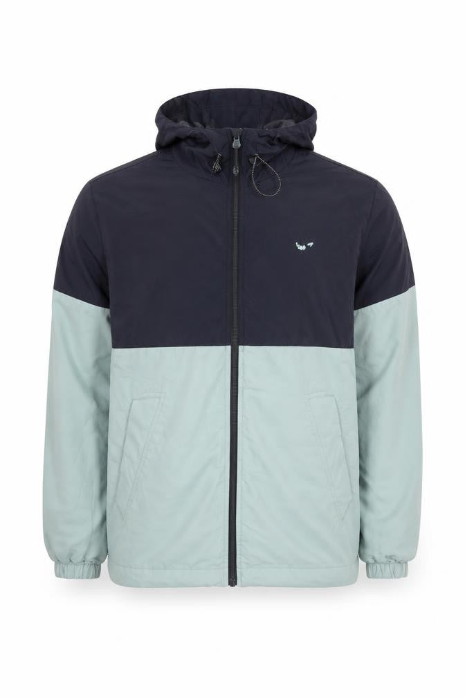 Pull&Bear Men’s M Navy Mint Hooded Full Zip Jacket