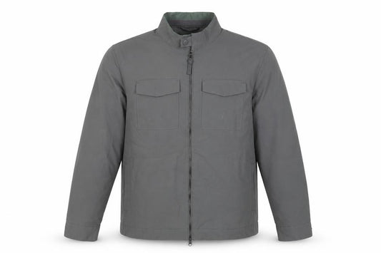 (UN)BIAS Men’s Grey XL Nylon Basic Jacket Stand Collar