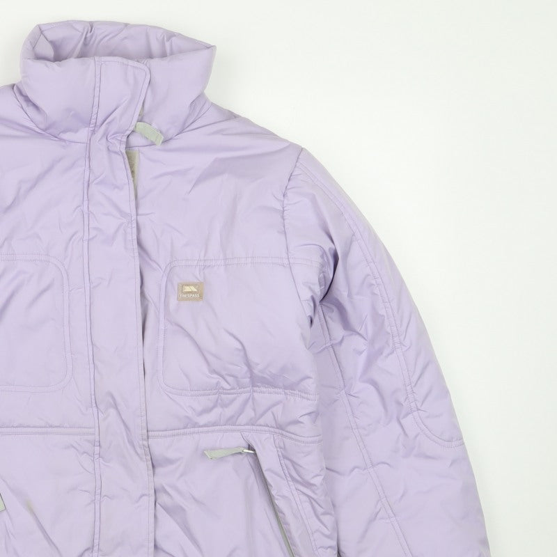 Trespass Women Purple M Windproof Padded Ski Jacket Zip Pockets