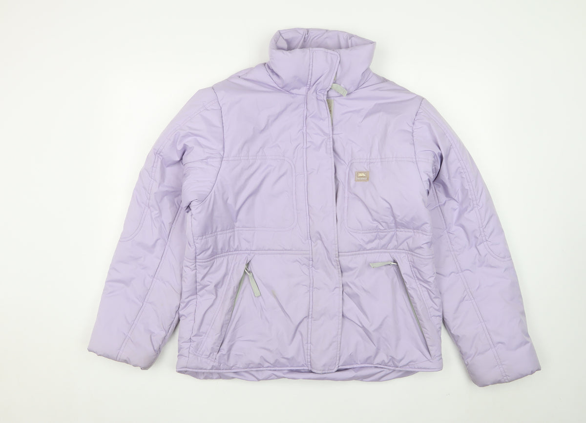 Trespass Women Purple M Windproof Padded Ski Jacket Zip Pockets