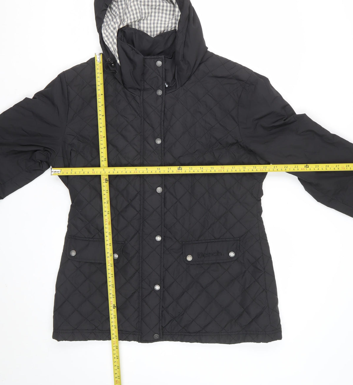 Bench Women’s Black XL Quilted Hooded Padded Jacket