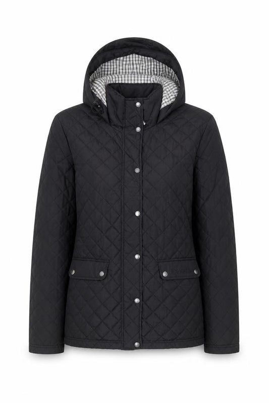 Bench Women’s Black XL Quilted Hooded Padded Jacket