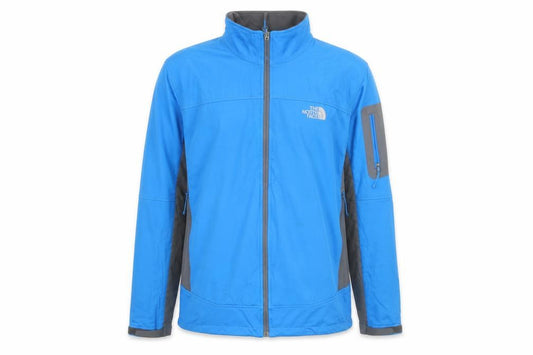 The North Face Men’s Blue L Softshell Full Zip Outdoor Jacket