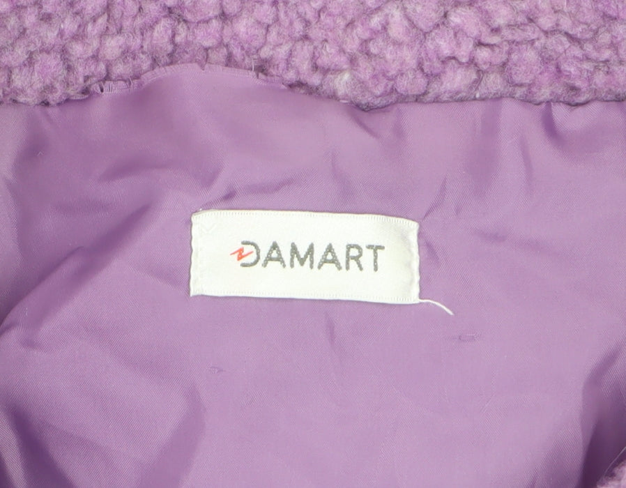Damart Women’s Purple Size 20 Teddy Fleece Button Jacket Lined