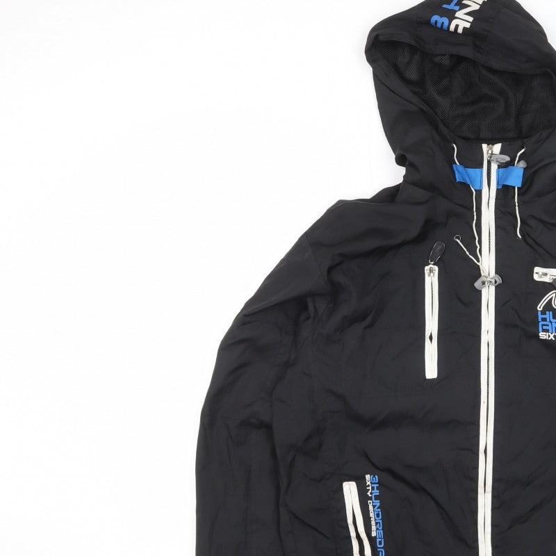 MX 360 Degrees Men’s Black M Hooded Windbreaker Jacket