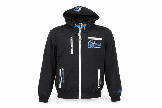 MX 360 Degrees Men’s Black M Hooded Windbreaker Jacket