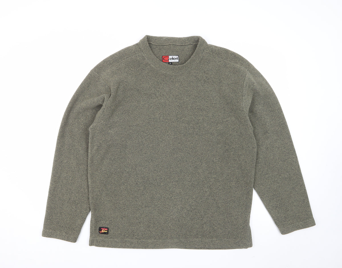 Gelert Men’s Green Fleece Sweatshirt Size S Crew Neck Outdoor Pullover