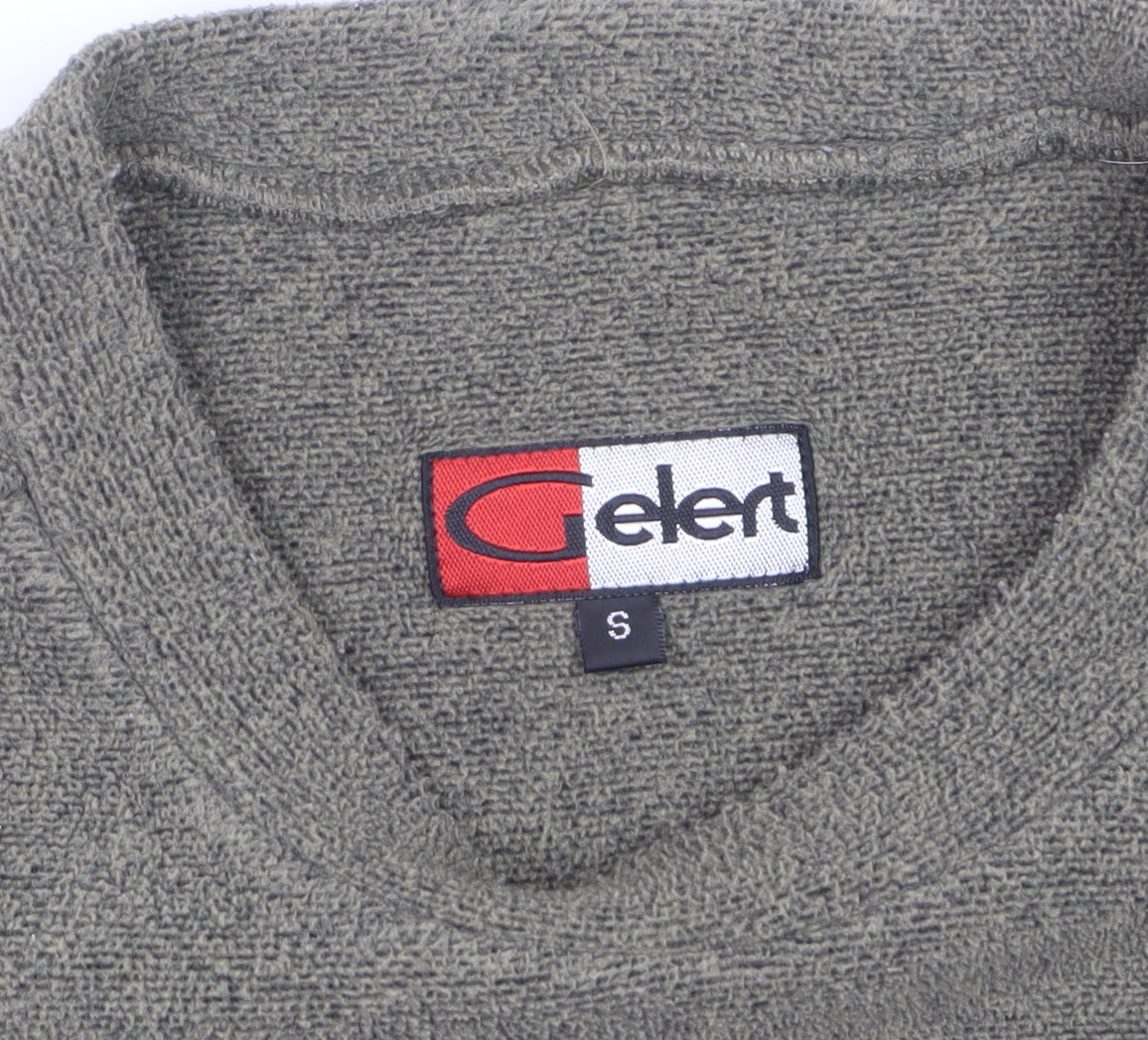 Gelert Men’s Green Fleece Sweatshirt Size S Crew Neck Outdoor Pullover