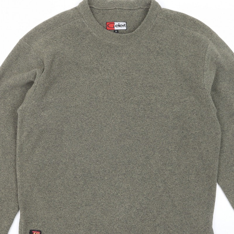 Gelert Men’s Green Fleece Sweatshirt Size S Crew Neck Outdoor Pullover