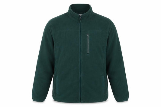 Primark Men’s Green XL Fleece Full Zip Outdoor Jacket Pockets