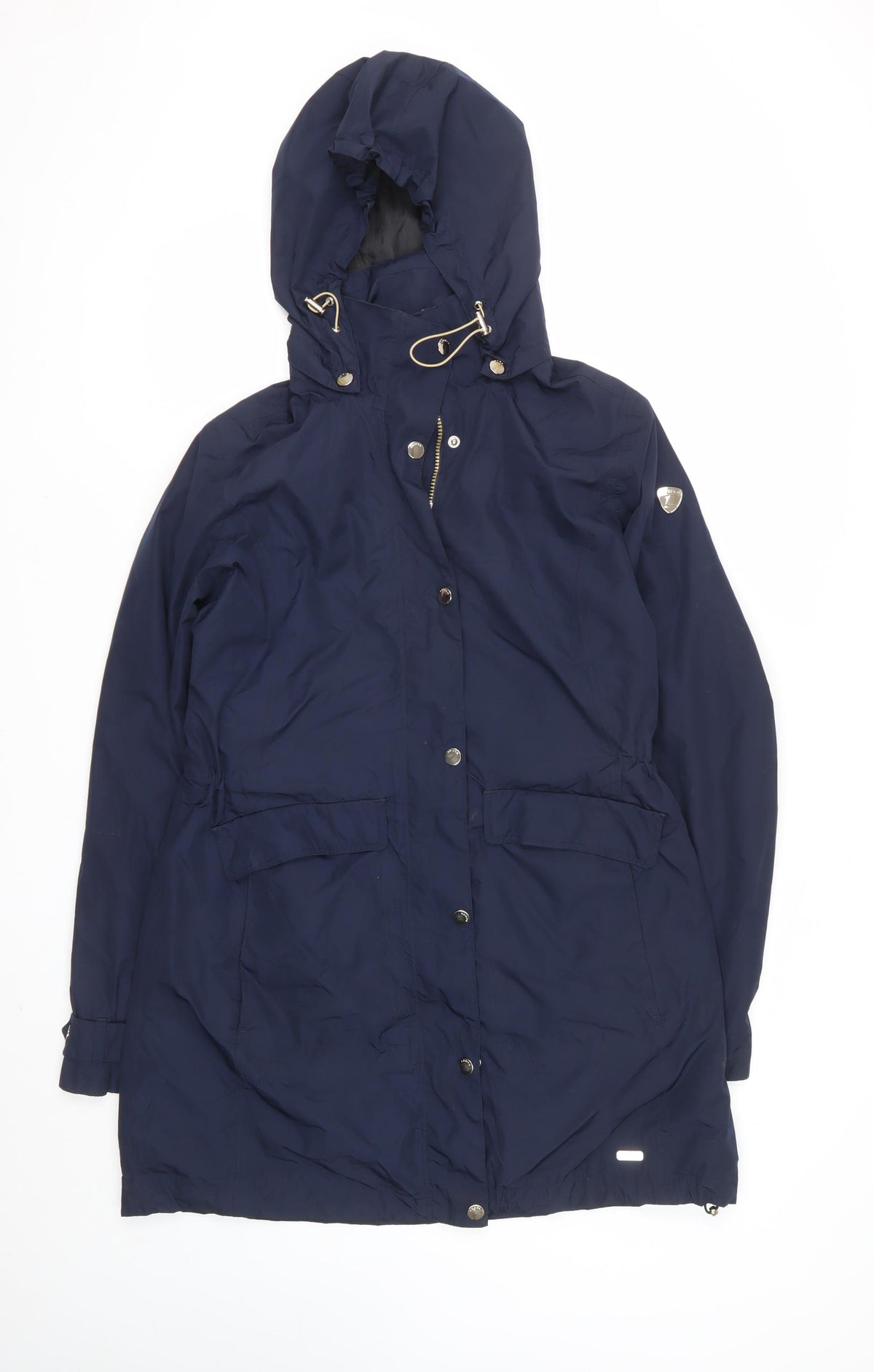 Luhta Women’s Navy UK 12 Long Hooded Parka Jacket
