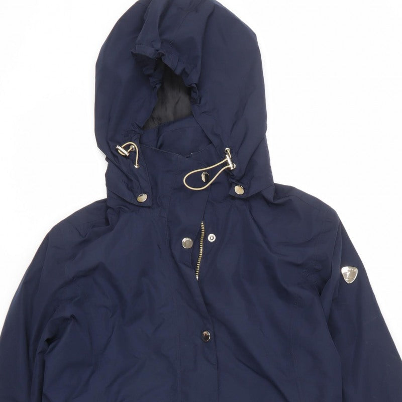 Luhta Women’s Navy UK 12 Long Hooded Parka Jacket