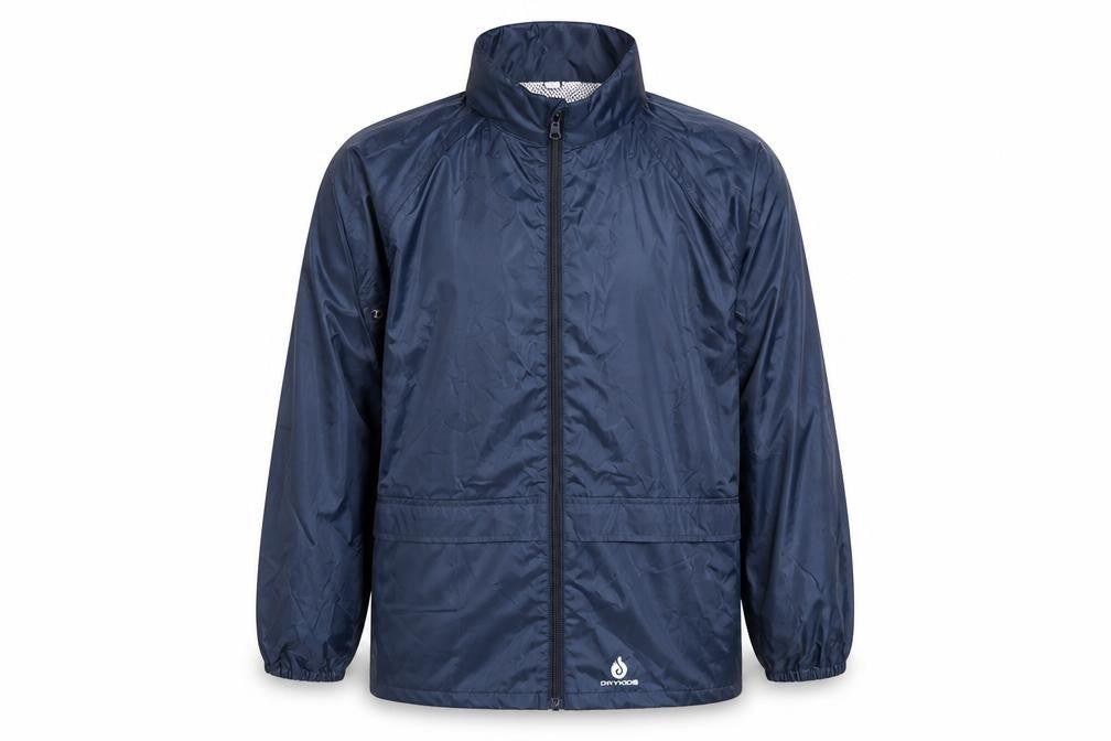 Dry Kids Boys Blue 13-14 Years Rain Jacket Reflective Full Zip