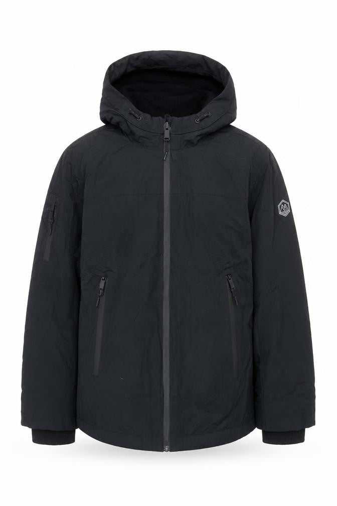 Marks and Spencer Boys Black 10-11 Ski Jacket Hooded Reflective