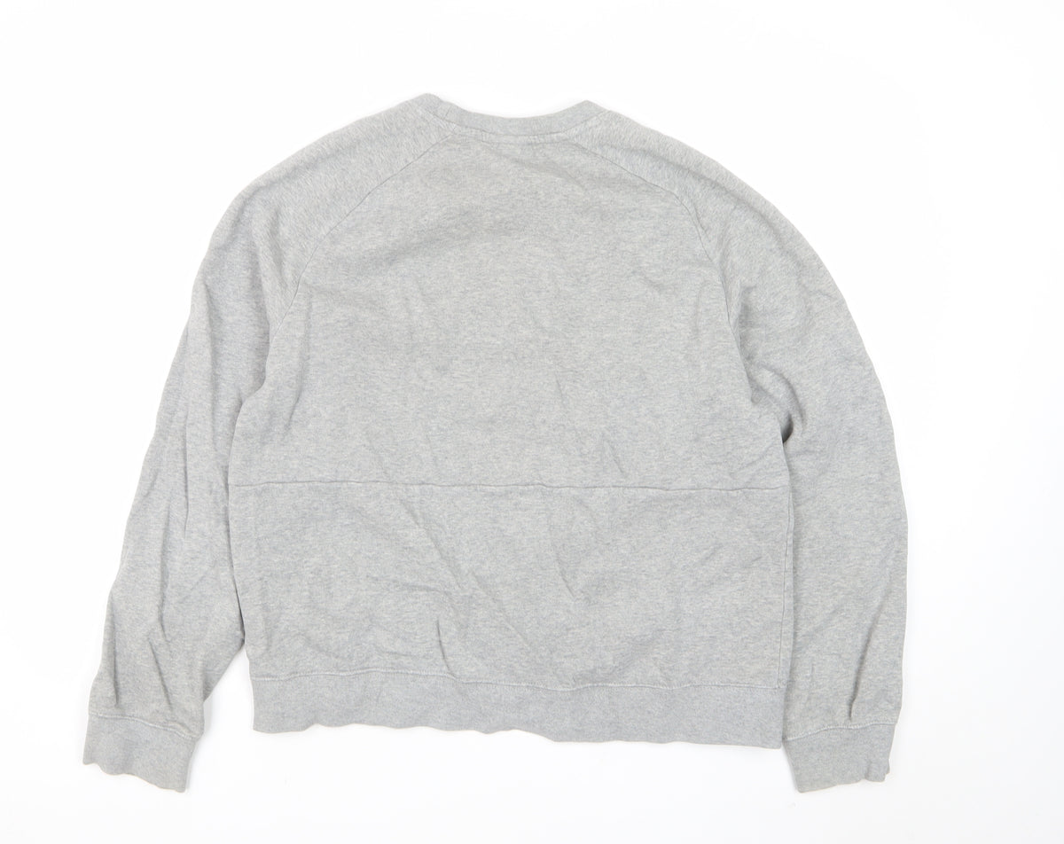Nike Air Men’s Grey Small Crew Neck Graphic Fleece Sweatshirt