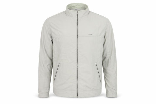Lambretta Men's Beige L Basic Jacket Full Zip Stand-Up Collar