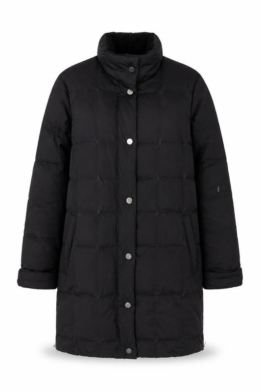 Sixth Sense Women Black UK 10 Mid-Length Quilted Puffer Jacket