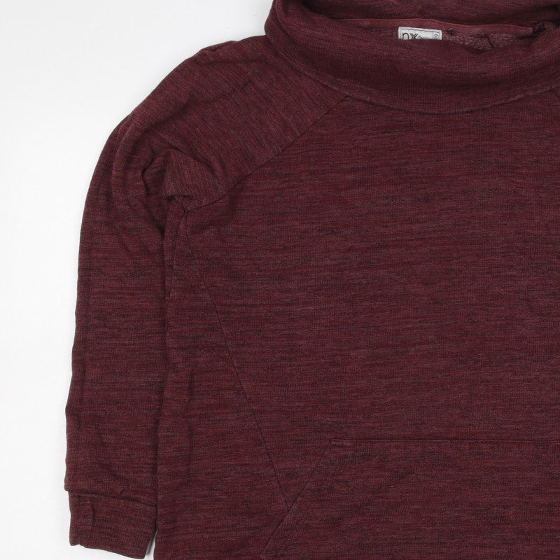 Next Women’s Red UK 20 Pullover Hoodie Cowl Neck Kangaroo Pocket