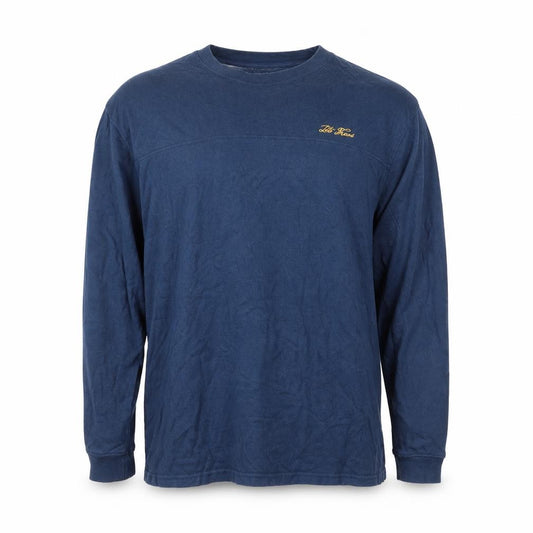 Leto Jeans Men’s Blue M Crew Neck Logo Pullover Sweatshirt